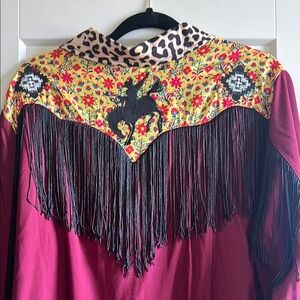 SUNDAY BEST EMBROIDERED PEARL BUTTON TOP ~ LAINEY WILSON X LIL BEE'S BOHEMIAN